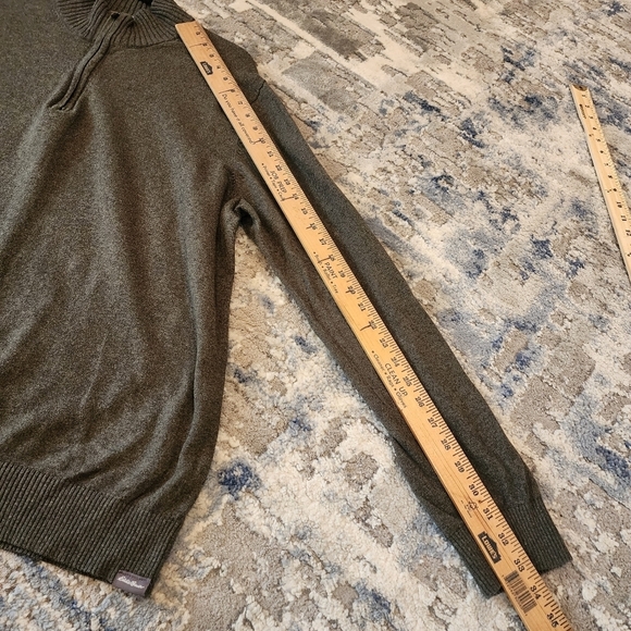 Eddie Bauer wool-blend green sweater. - Picture 8 of 16